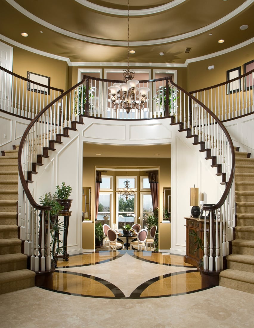 Luxury Stair Entry Interior Home Design